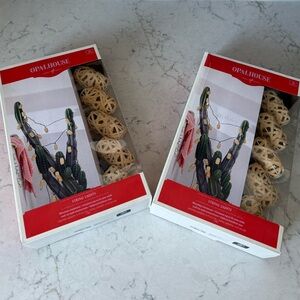 Opalhouse Rattan String Lights in Natural Tan